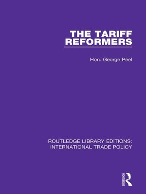 cover image of The Tariff Reformers